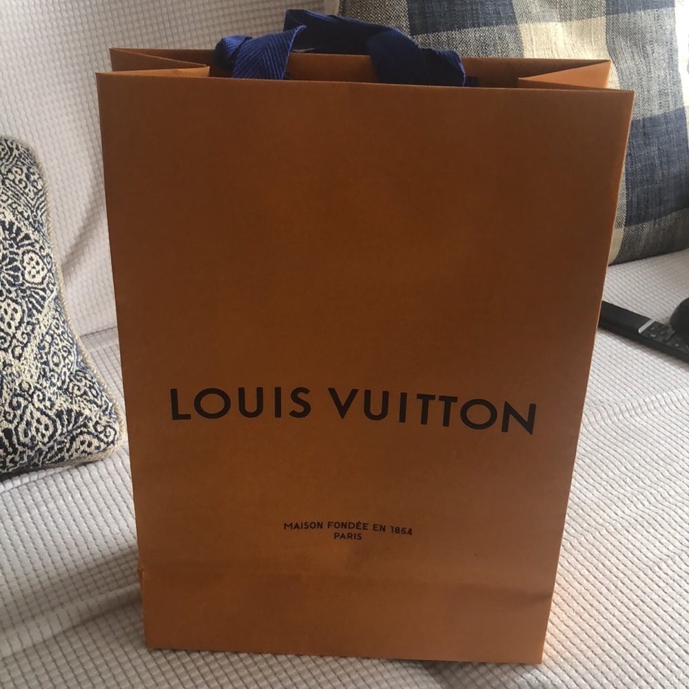 Louis Vuitton Orange Shopping Bag